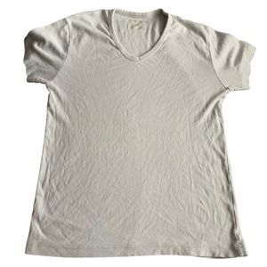 Mens Zara Greyish Blue V neck Slim Fit T-Shirt